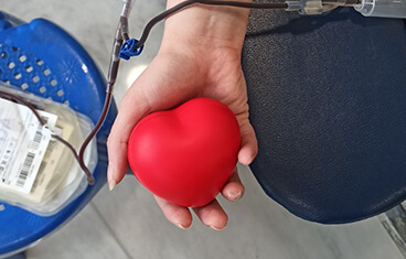 UNIPAKHELLAS employees donating blood during the October 2024 blood donation event.